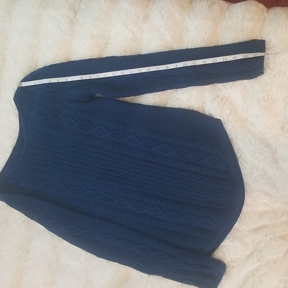 H&M Cable knit sweater- size M- color blue - Picture 6 of 7